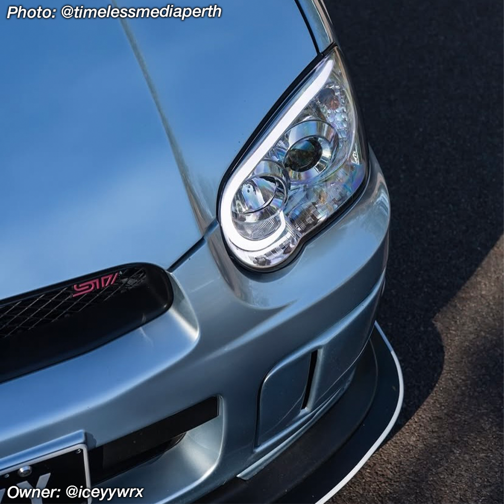 2005 sti subaru impreza front splitter lip