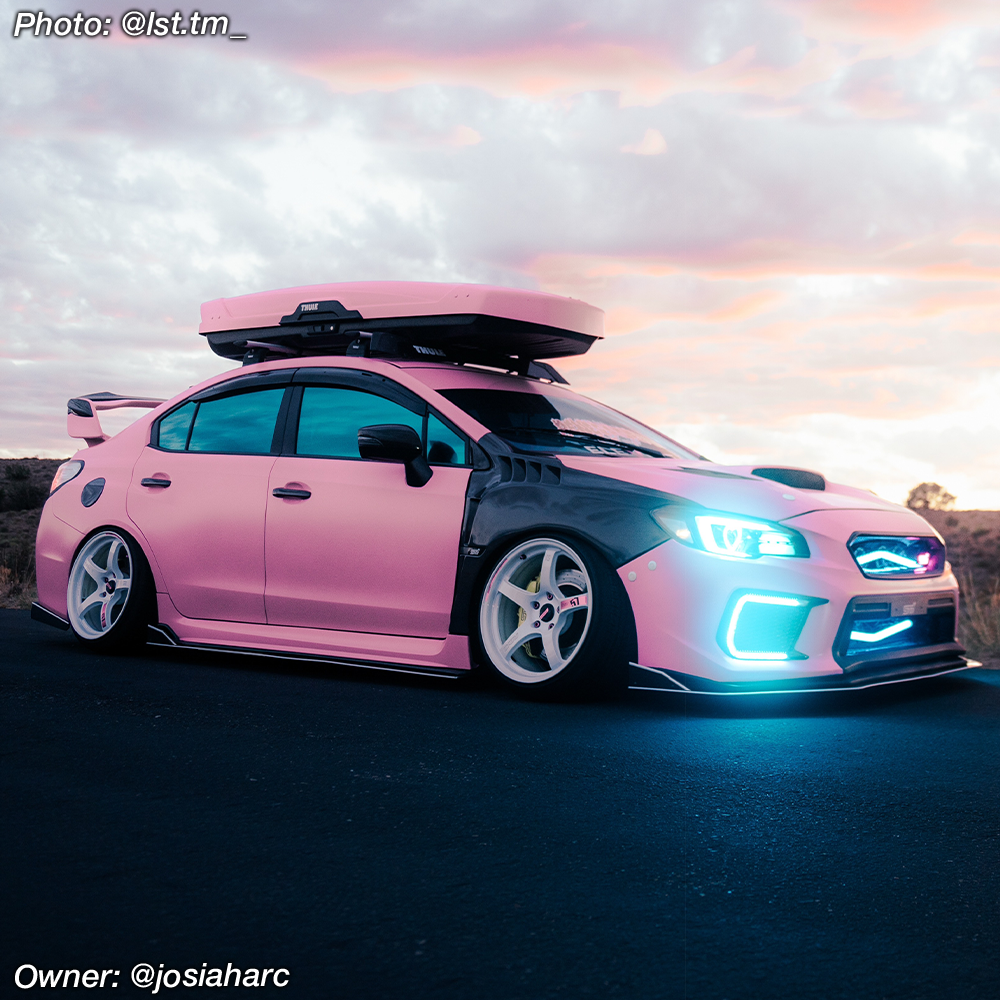 glowbrace wrx sti subaru front brace led