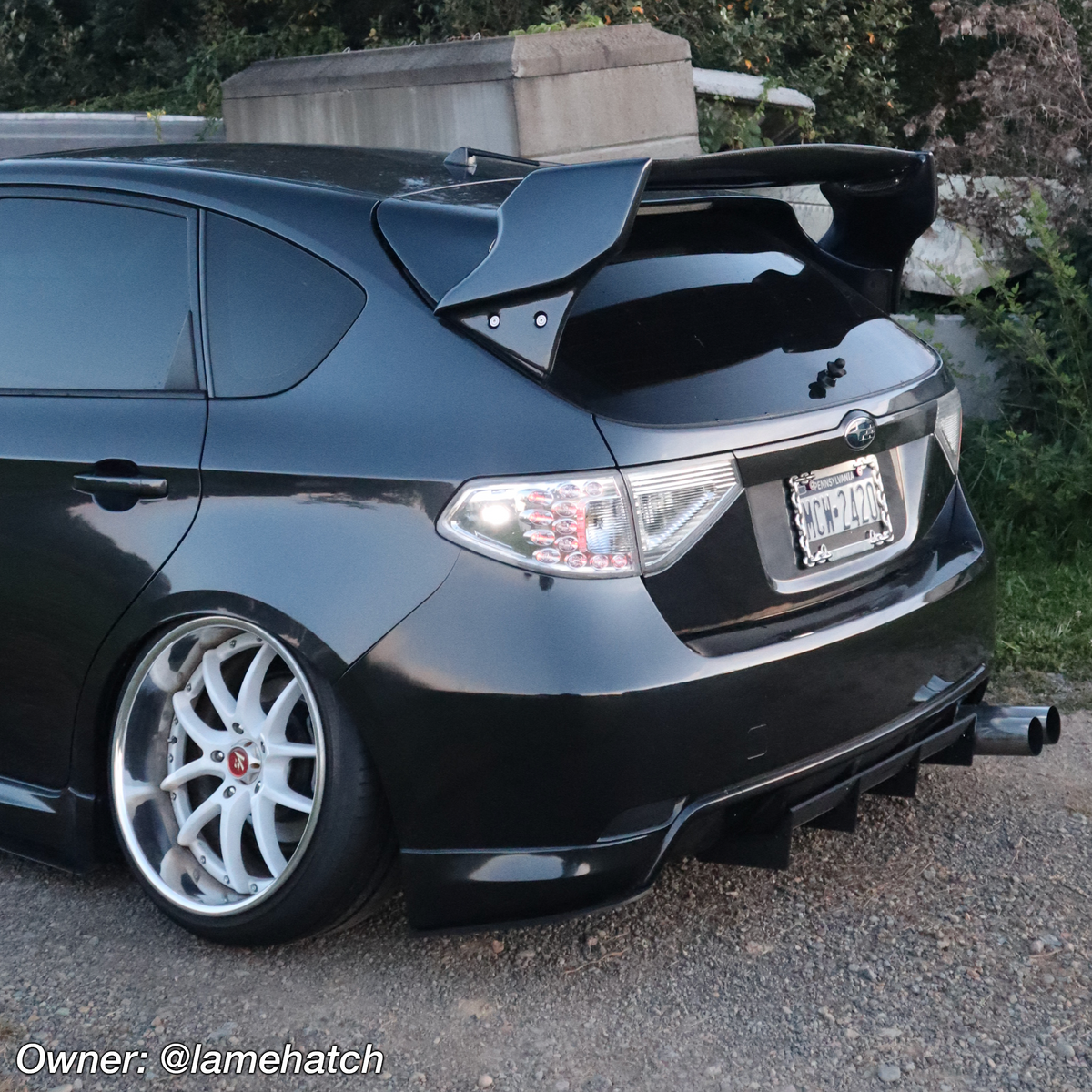 2008-2010 Subaru WRX Hatch Rear Diffuser V1