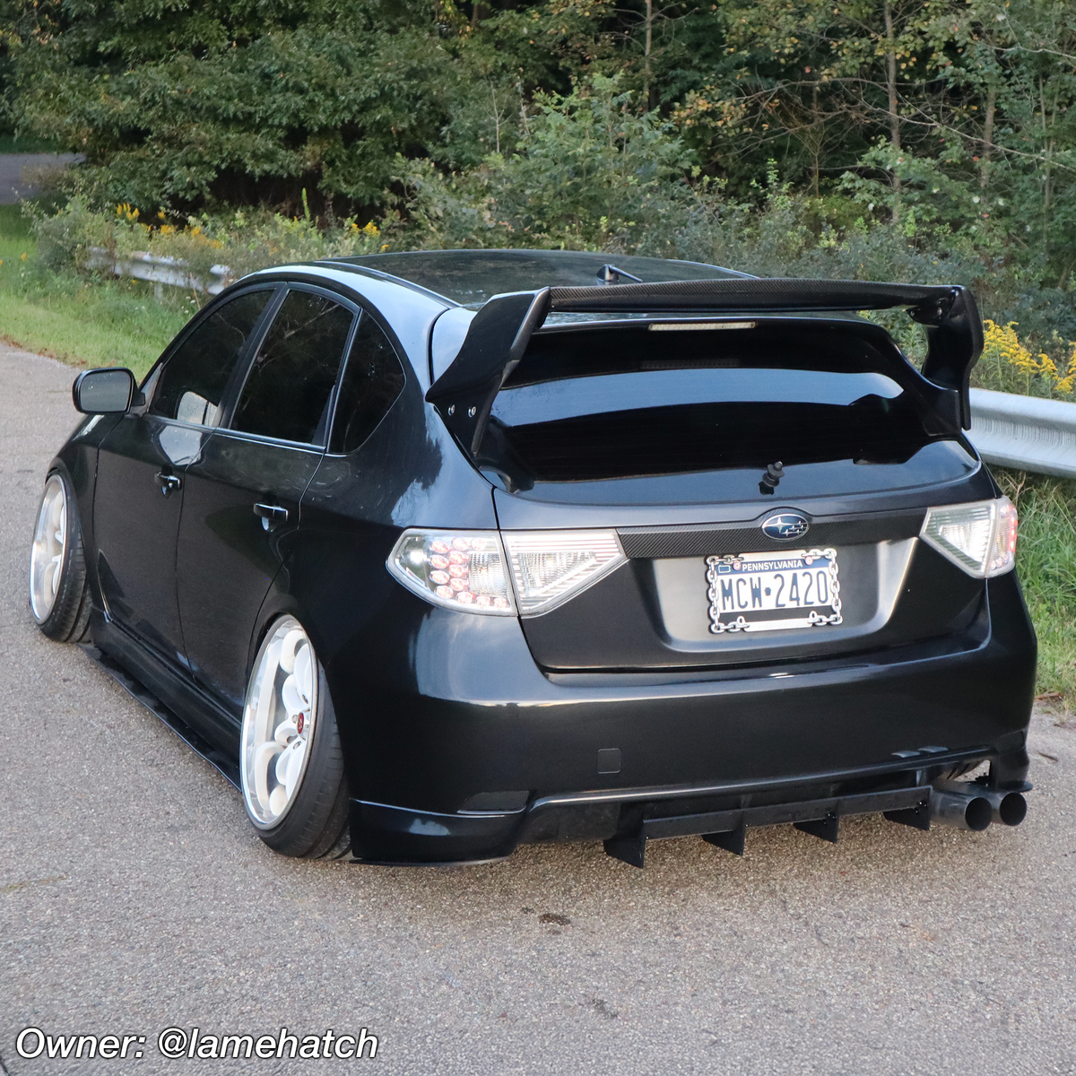 2008-2010 Subaru WRX Hatch Rear Diffuser V1