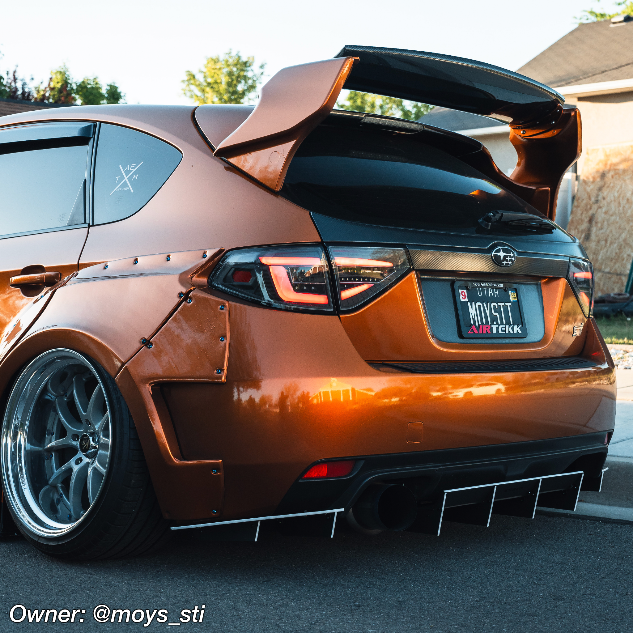 2008 2009 2010 wrx sti hatch rear diffuser