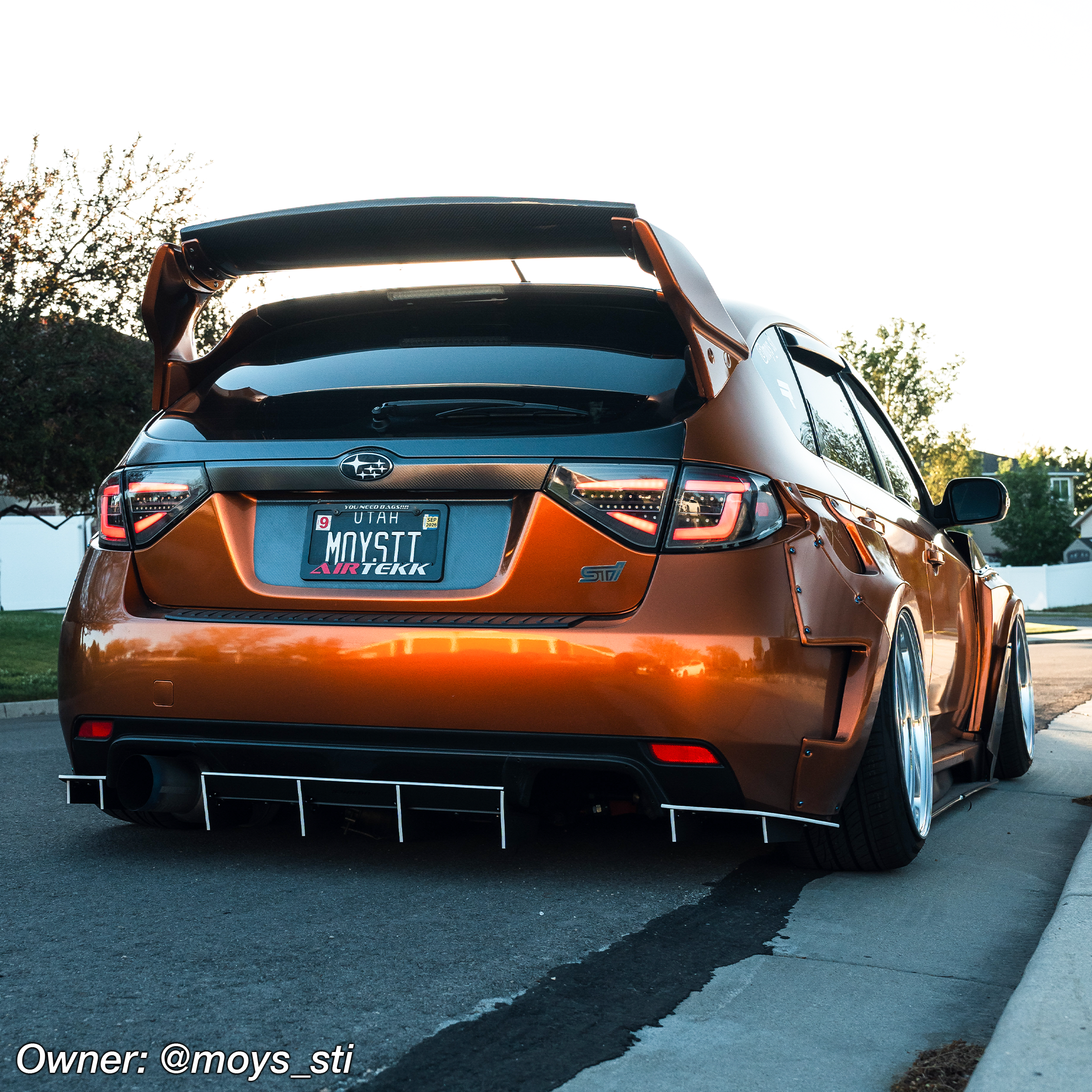2013 wrx sti hatch rear diffuser
