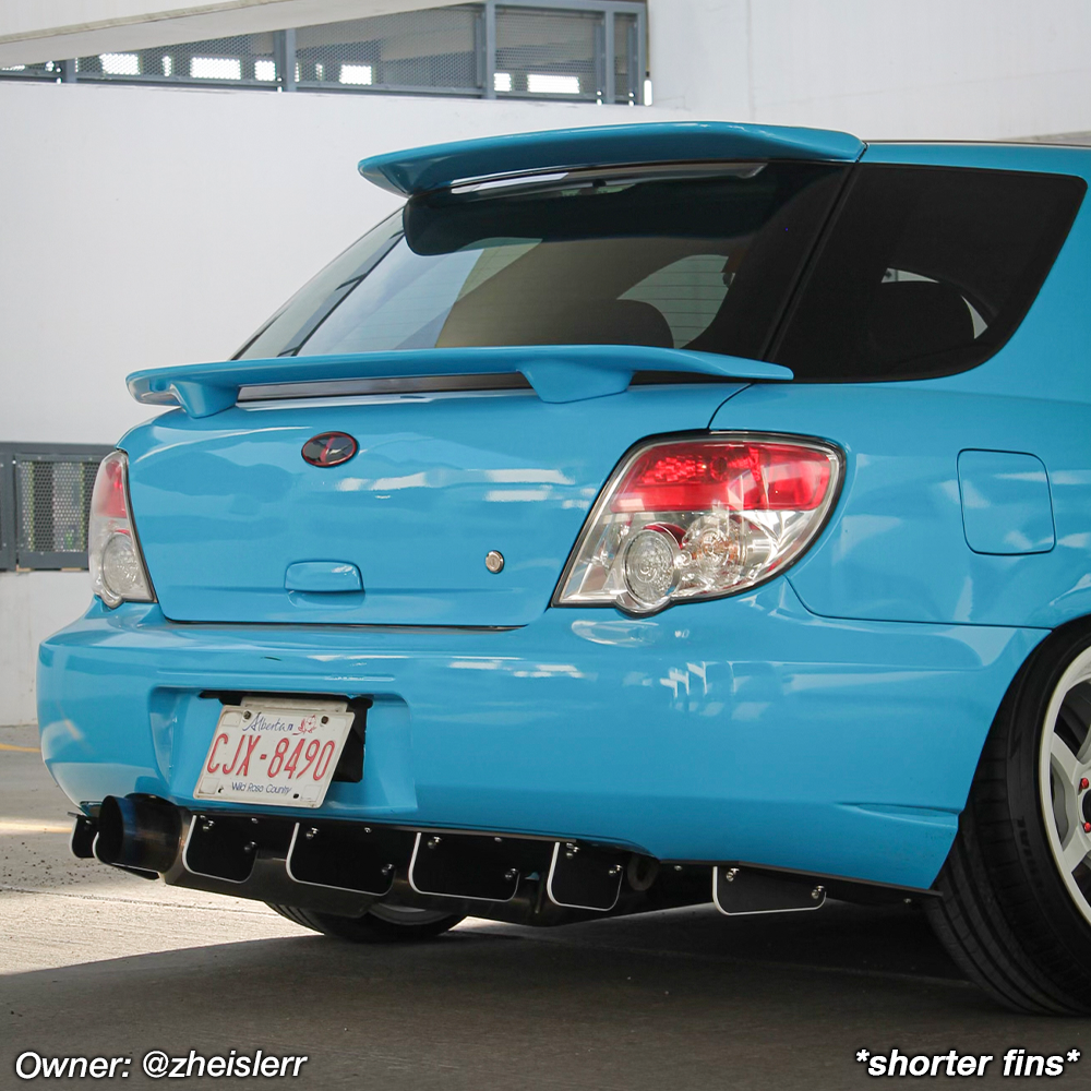 2002 2003 subaru wrx wagon rear diffuser