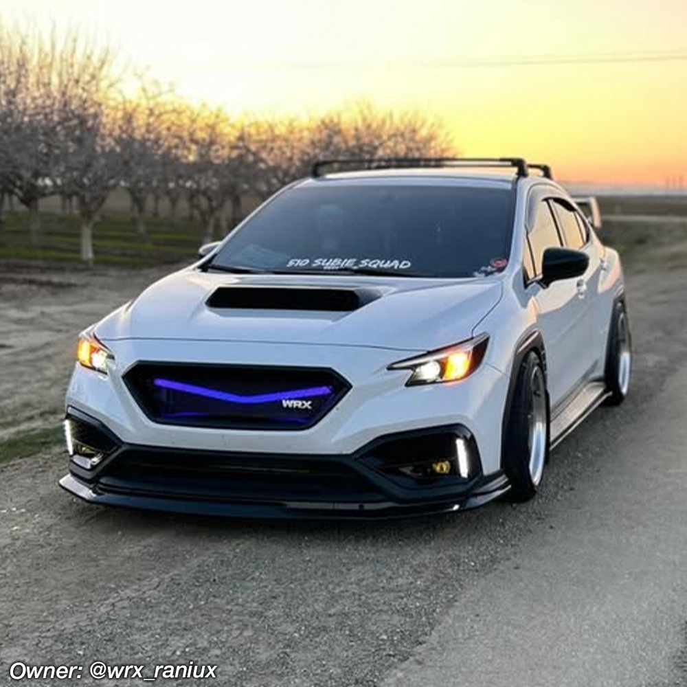 2022 wrx underglow glowbrace aeroflow dynamics