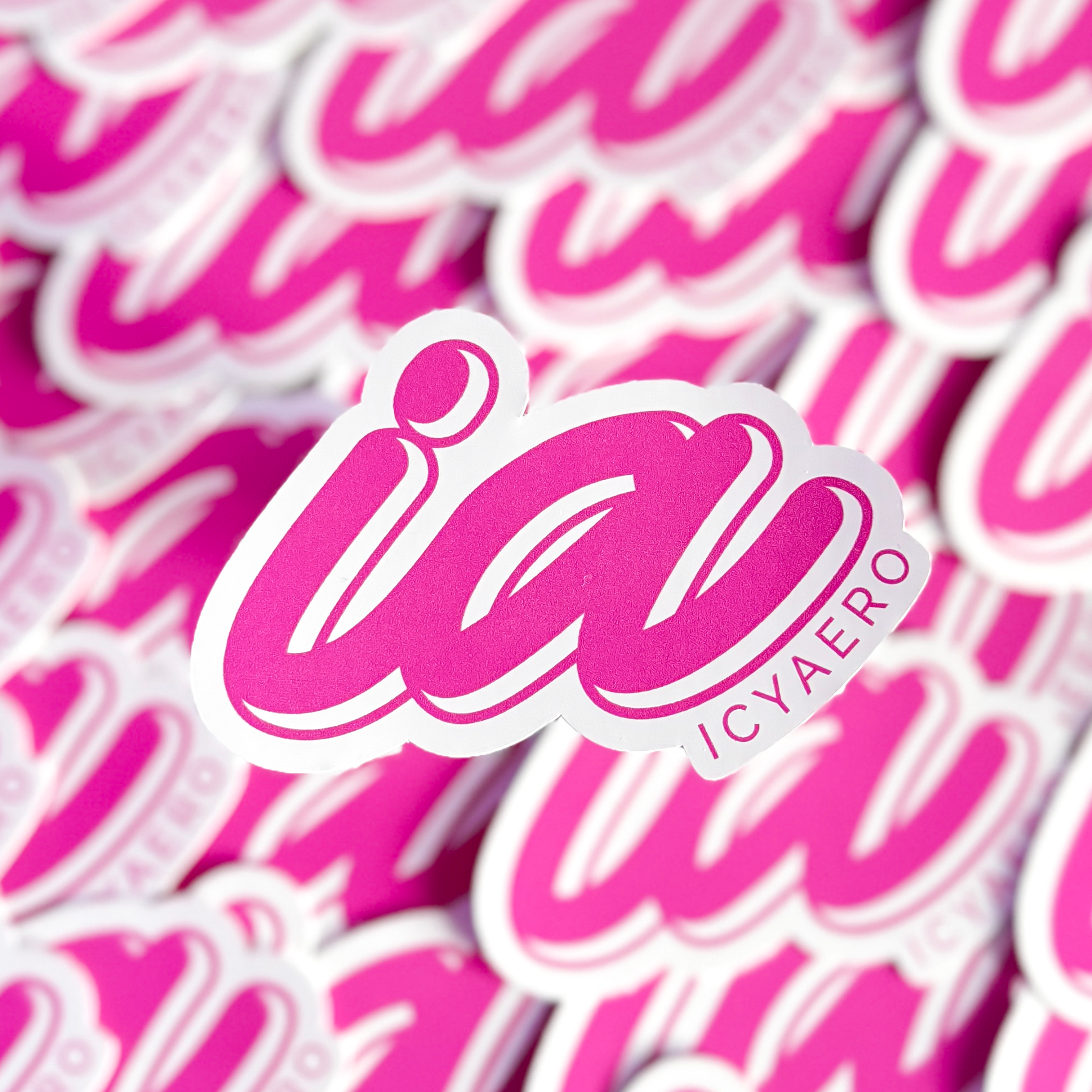 Icyaero "Flow" Sticker - Pink