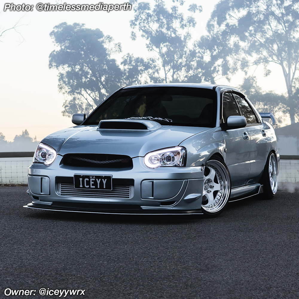 wrx sti front lip splitter blobeye
