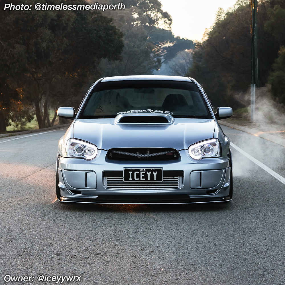 subaru front splitter wrx lip