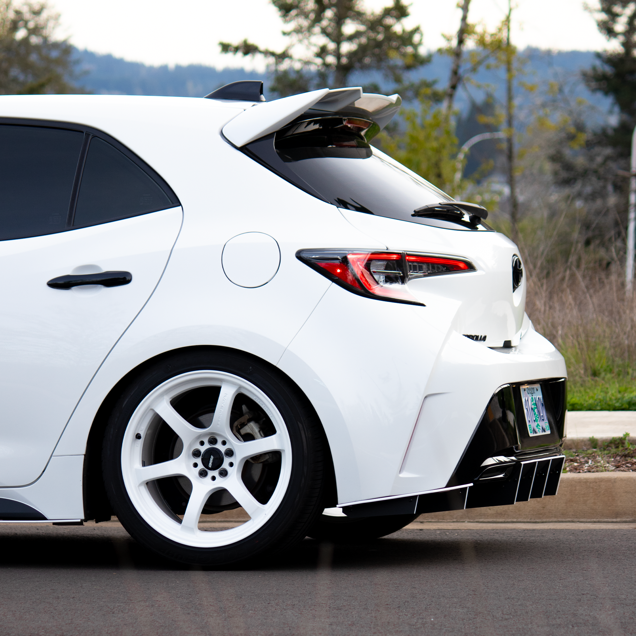 corolla hatch rear diffuser aero