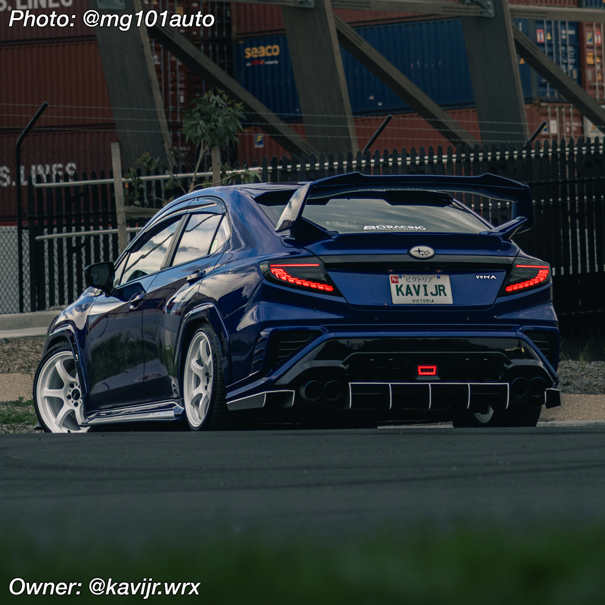 ICYAERO rear diffuser installed on a 2025 Subaru WRX