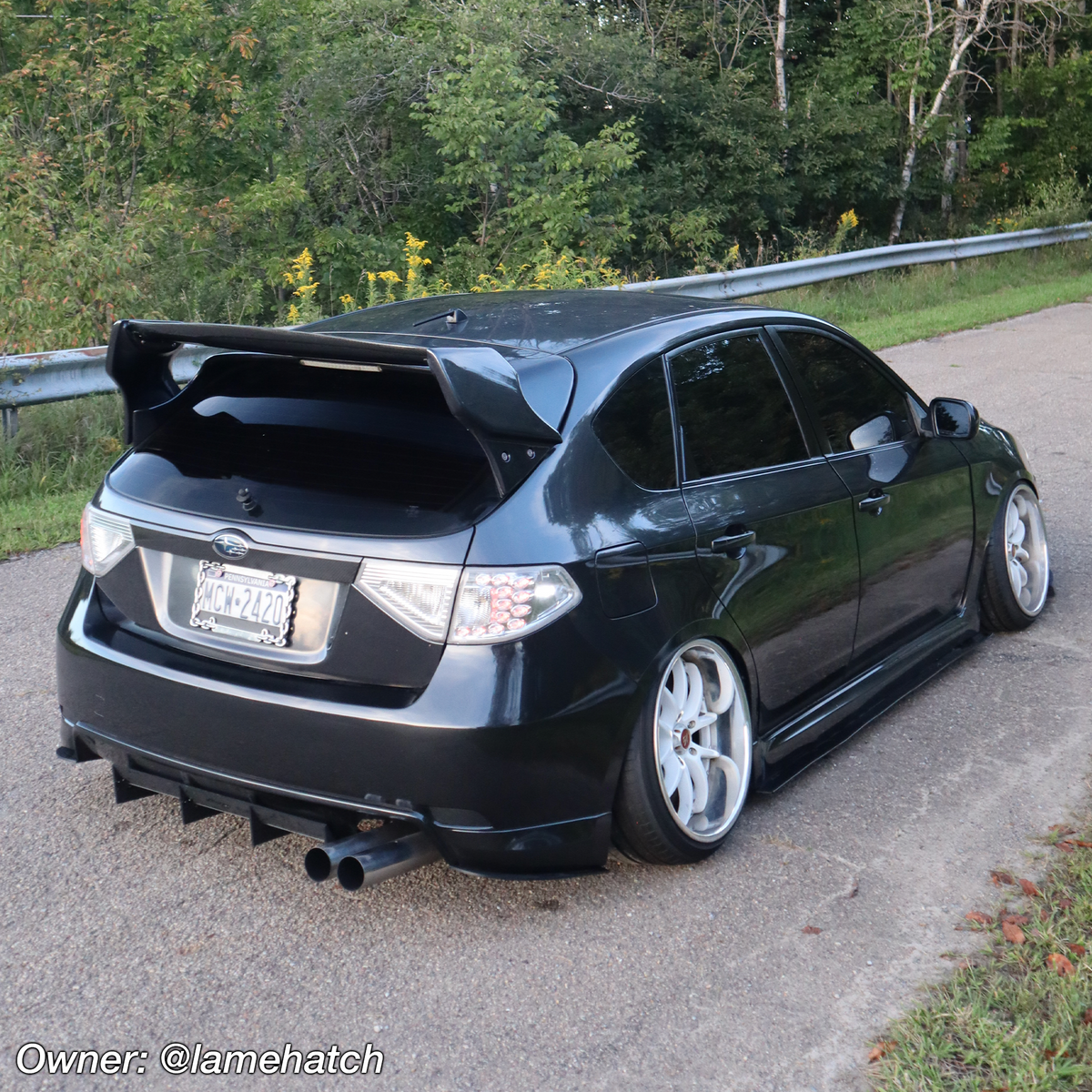 2008-2010 Subaru WRX Hatch Rear Diffuser V1
