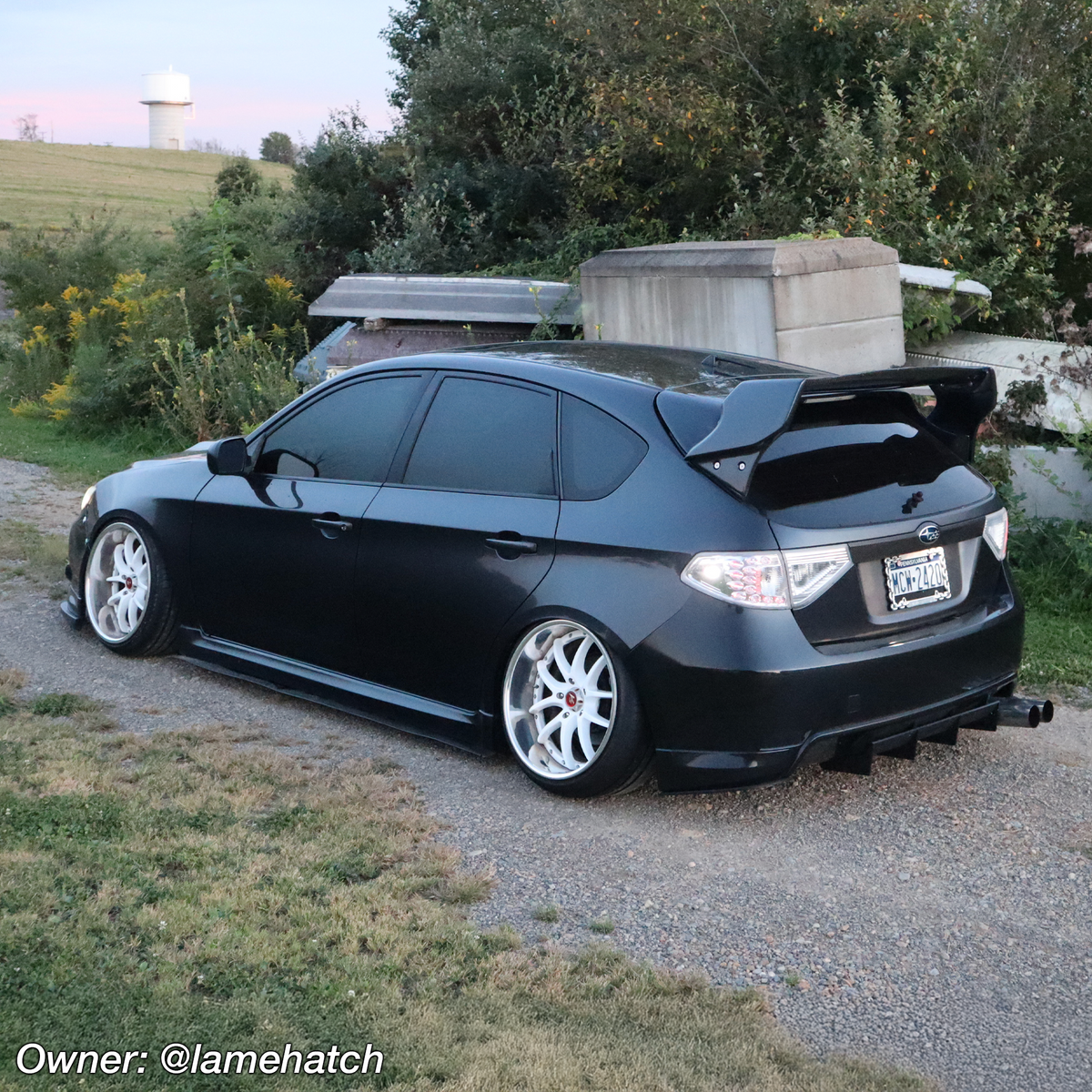 2008-2010 Subaru WRX Hatch Rear Diffuser V1