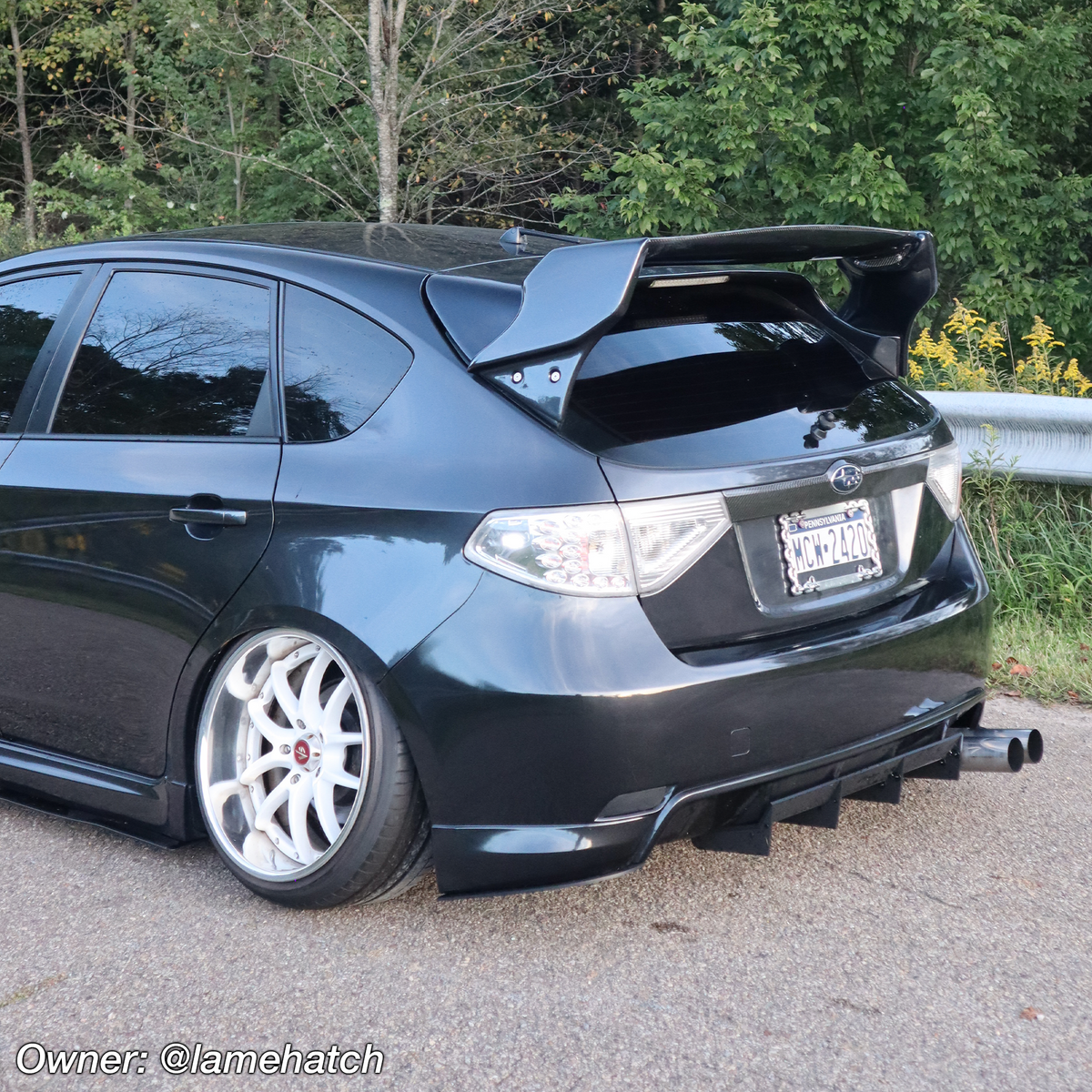 2008-2010 Subaru WRX Hatch Rear Diffuser V1