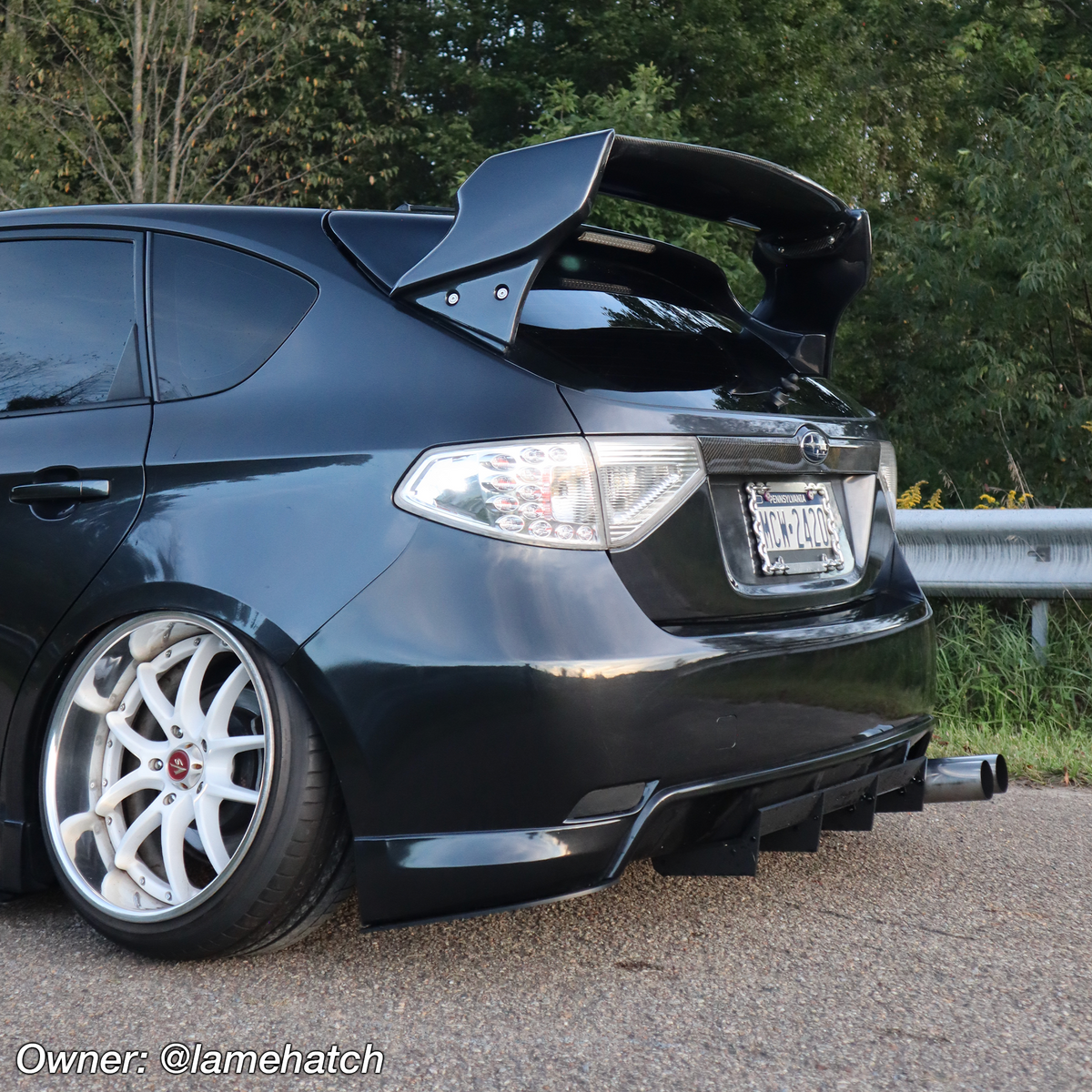 2008-2010 Subaru WRX Hatch Rear Diffuser V1