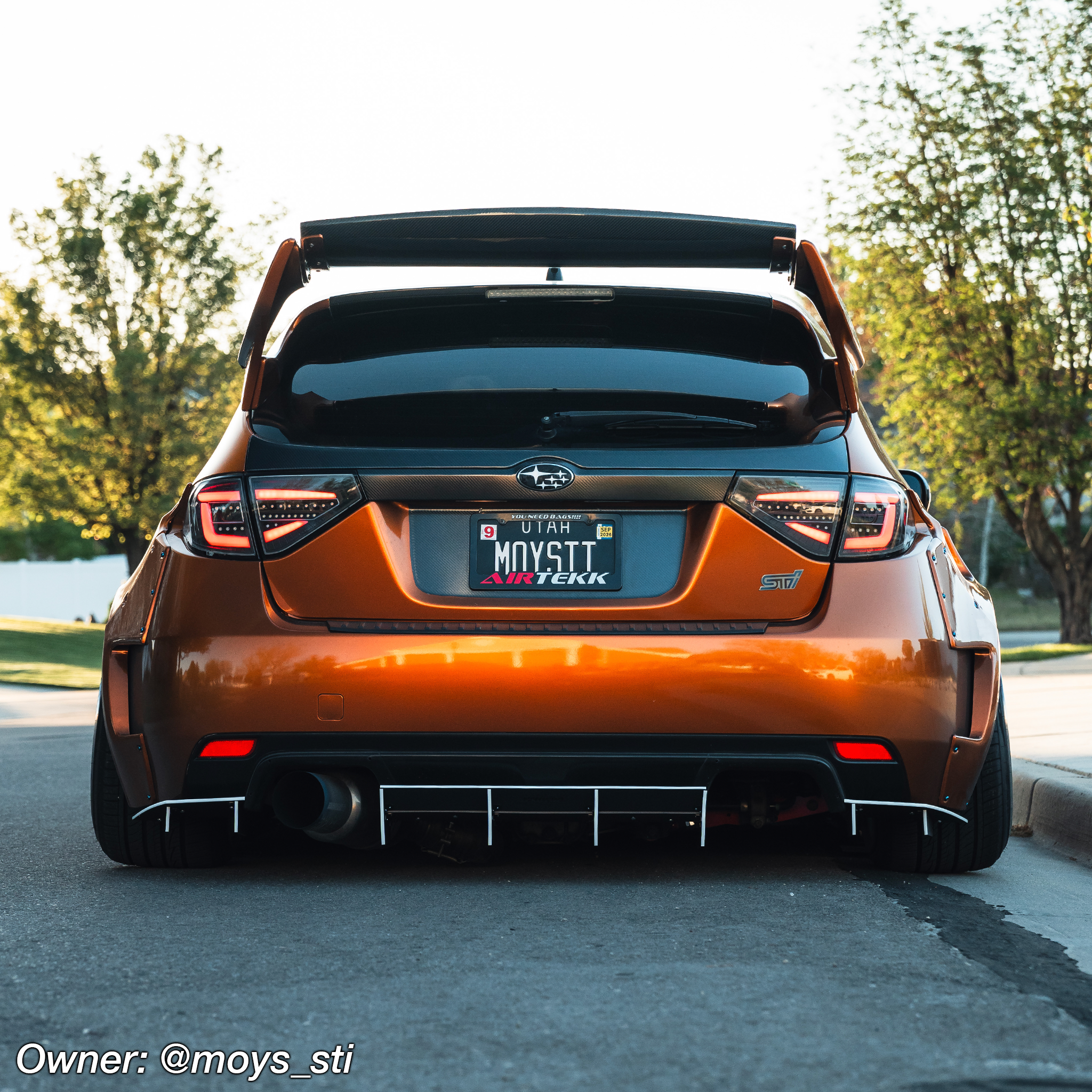 2011 wrx sti hatch diffuser widebody