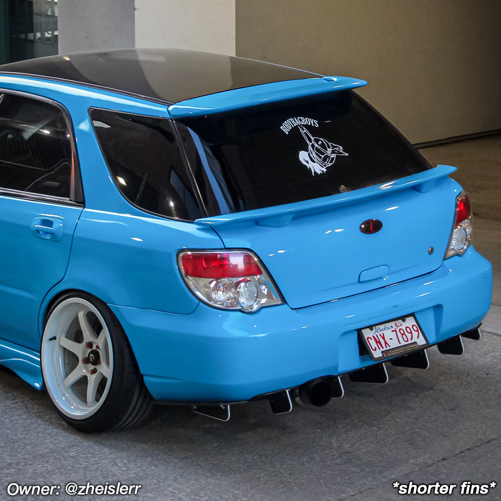 2002-2003 Subaru WRX WAGON Rear Diffuser | icyaero