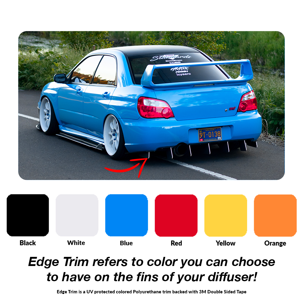2002-2003 Subaru WRX Sedan Rear Diffuser | icyaero